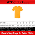 thumbnail image 2 of JERZEES Short Sleeve T-Shirt Gold Crewneck Shirts for Men, 50/50 Cotton/polyester Single Tee, Size L, 2 of 5