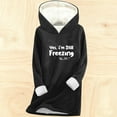 thumbnail image 6 of Neewe Women's Thickened Warm Sweatshirt Casual Long Sleeved Pullover Tops Winter Hooded Sweatshirt, 6 of 6