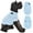 Cable Knit Blue, variant on Parisian Pet Dog Sweaters - Pull Over, Turtle Neck Blue Dog Sweater - Cable Knit Thick Dog Sweater - Fall, Winter Dog Clothes - Flexible Arm Holes Dog Sweaters for Medium Dog - M