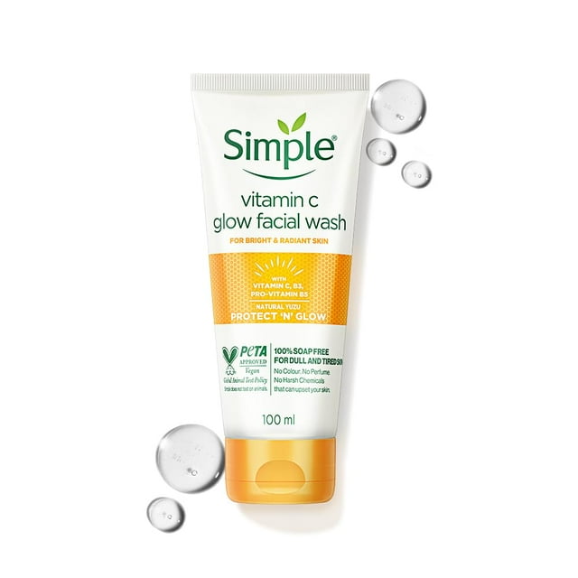 Simple Protect N Glow Vitamin C Glow Facial Wash 100ml