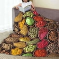 thumbnail image 6 of Vsdgher Spices And Herbs Ultra-Soft Micro flannel Blanket Throw Blankets for Couch Sofa, Bed (4 sizes)-40"x30", 6 of 7