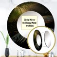 thumbnail image 3 of Designart "Sepia Serenity Among The Palms" Palms & Palm Trees Rund Mirror For Wall Decor - Large Green Round Print Mirror - Round Traditional Mirror - Wall Mounted Round Large Mirror - 29" x 29", 3 of 6