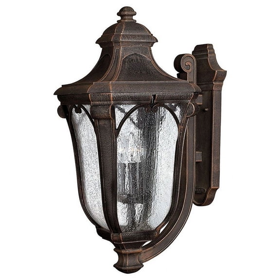Hinkley Lighting - Three Light Wall Mount - Trafalgar - 3 Light Large Outdoor