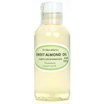 Dr Adorable - 4 oz - Sweet Almond Oil - 100% Pure Organic Cold Pressed Natural Hair Skin