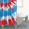 thumbnail image 4 of Colorful Tie Dye Mandala Pattern Shower Curtain 36"x72" ,Bathroom Decorative Shower Curtains Set with 12 Hooks,Modern Waterproof Washable Shower Curtain, 4 of 6
