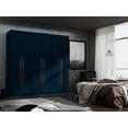 thumbnail image 2 of Manhattan Comfort Gramercy 3-Sectional Wood Wardrobe Armoire Closet in Blue, 2 of 10
