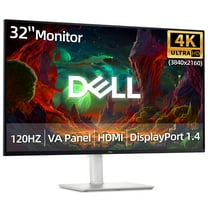 Dell S32 Series 32-inch 4K UHD (3840x2160) 120Hz VA Monitor with AMD FreeSync Premium, 99% sRGB, HDR Ready, Height/Tilt/Swivel/Pivot Stand, DisplayPort/HDMI, Ash White