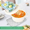 thumbnail image 3 of Yayeee Pot Holders Kitchen Heat Resistant with Pocket 7"x9.8" Cotton Oven Cooking Hot Pads, Cartoon Plaid Lemon, 3 of 7