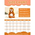 thumbnail image 3 of HAHASHOW Unisex Infant Toddler Animal Flannel Hooded Romper Jumpsuit, Fall Winter Warm Soft One-Piece Onesie, Machine Washable, 0-3T, 3 of 7
