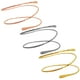 thumbnail image 4 of 3 brazaletes de metal abiertos, ajustables, para mujeres y niñas., 4 of 8