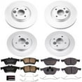 thumbnail image 2 of PowerStop Front and Rear Geomet Coated Brake Rotor and Pad Kit Fits: FORD Select Models CRK7911, 2 of 5