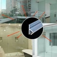 thumbnail image 5 of 3 Various Sizes Seal Strip Screen Door Bathroom Shower Water Silicone H Shape, 5 of 8