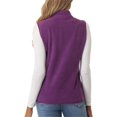 DanceeMangoos Women's Fleece Zip Up Vest with Pockets Winter Sleeveless