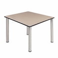 thumbnail image 3 of Kee 42" Square Breakroom Table- Beige/ Black, 3 of 7