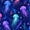 Color 2, variant on Peel and Stick Wallpaper Colorful Jellyfish Neon Glow Dark Wall Mural 23.6in x 9.8ft Self Adhesive Removable Wall Paper Renter Friendly Wallpaper for Bedroom Living Room Cabinets