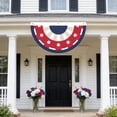 thumbnail image 6 of Colorful Fan Shaped Independence Day Garden Flag, Patriotic Lawn and Yard Decor Flag, Versatile Outdoor Holiday Banner for Garden Patio and Everyday Patriotic Display, 6 of 6