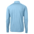 thumbnail image 3 of Men's Cutter & Buck  Powder Blue Buffalo Bills Raglan Adapt Eco Knit Stretch Recycled Quarter-Zip Top, 3 of 3