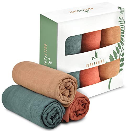 Fern Avery Muslin Swaddle Blankets Gender Neutral Receiving Blankets Baby Blankets For Boy Or Girl Forest Theme Walmart Com Walmart Com