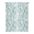 thumbnail image 2 of nqOlkjepod Outdoor Curtains for Patio Waterproof, White Daisy Outdoor Privacy Panels Grommet, Country Pastoral Spring Botanical Flowers Blackout Outside Curtains for Porch/Cabana 54"x108", 2 Panels, 2 of 8