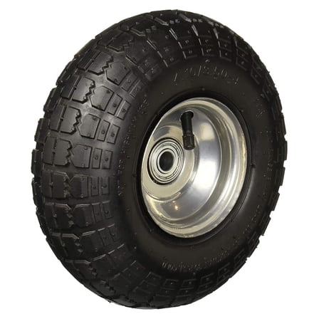 Heavy Duty Air Tire Replacement Wheel, Extra Wide Tires for Wagon, Dolly, Hand Truck, and Cart