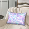 thumbnail image 6 of KLL Rainbow Scales Pattern Silk Pillowcase for Hair and Skin Standard Size 20"X 30" Soft Breathable Pillow Covers for Sleeping, 6 of 7