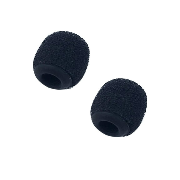 2pcs Foam Windscreen Covers with Silicone Holder Compatible for Sanken COS-11D Lavalier Mic with Diameter of 3.5-4.5mm