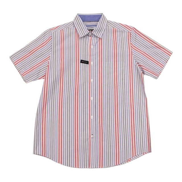 Camisa George para Hombre Camisa Manga Corta Diseño Rayas Multicolor Talla M