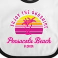 thumbnail image 4 of Inktastic Summer Enjoy the Sunshine Pensacola Beach Florida in Pink Boys or Girls Baby Bib, 4 of 4