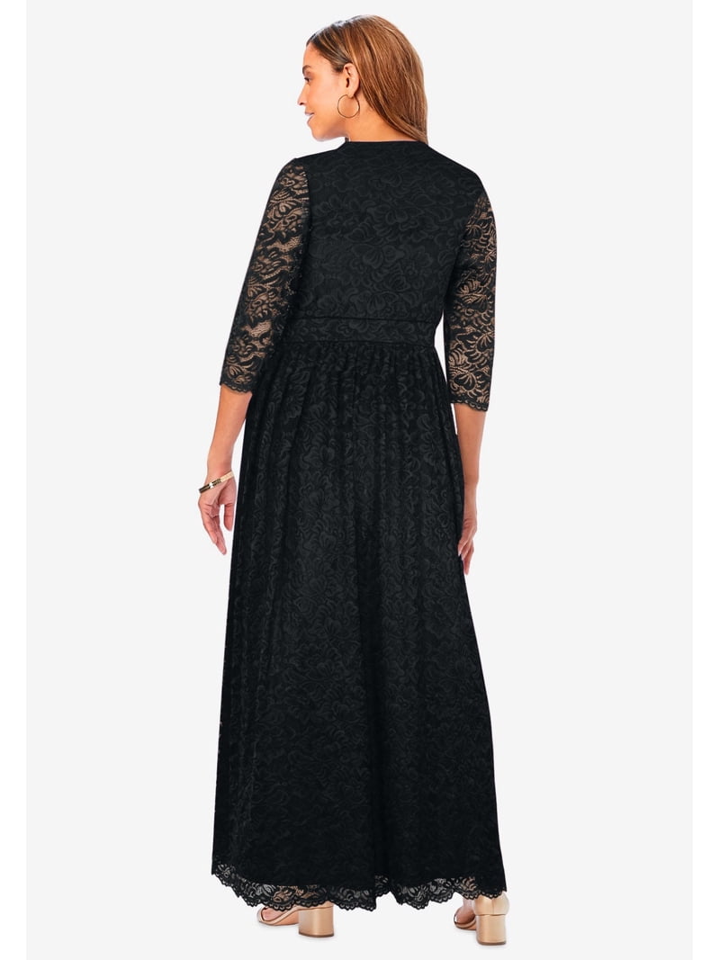 Jessica London Women's Plus Size Stretch Lace Maxi Dress Jessica London Women's Plus Size Stretch Lace Maxi Dress