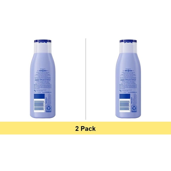 NIVEA Shea Nourish Body Lotion for Dry Skin with Hyaluronic Acid and Shea Butter, Travel Size, 2.5 fl oz - 2 Pack