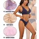 thumbnail image 4 of Ropa interior FINETOO, sexy, sedoso, de encaje sin costuras, paquete de 6, para mujer, 4 of 5