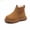 Yellow, variant on LYHao Winter Girls Boots Soft Sole Fashionable English Style Children Booties Ideal For Casual Outdoor Activities ,Girls Boots Sizes 6.5 Beige(12-18 Months)