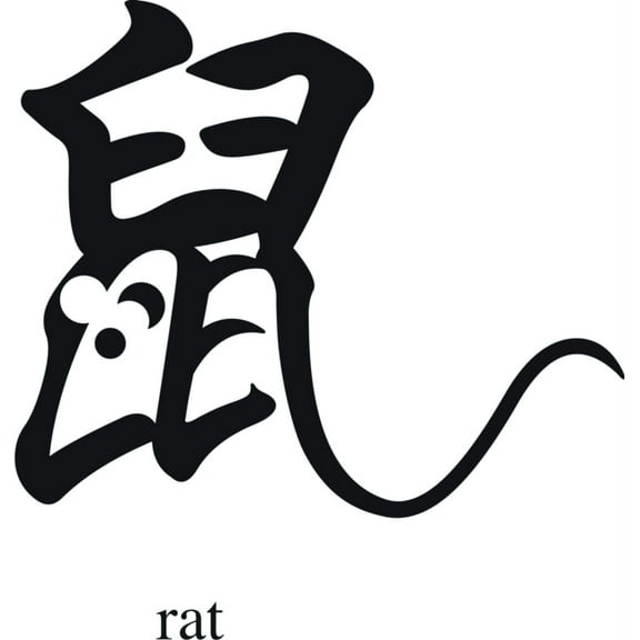 Custom Wall Decal Rat Picture Art - Living Room - Peel & Stick Sticker - Vinyl Wall Decal Size : 18 Inches X 18 Inches