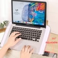 thumbnail image 2 of Aluminum Alloy Laptop Portable Foldable Adjustable Laptop Desk Computer Table Stand Tray Notebook PC Folding Desk Table Enlarge white, 2 of 5