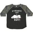 thumbnail image 3 of Inktastic Pyrenees Life is Ruff Great Pyrenees Boys or Girls Toddler T-Shirt, 3 of 5