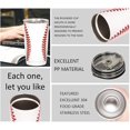 thumbnail image 3 of 20oz Baseball Tumbler, Mom Travel Coffee Mug Sports Coaches Stainless Steel Drinking Cups With Lid Baseball Gift For Women Baseball Lover Mom Dad, 3 of 5