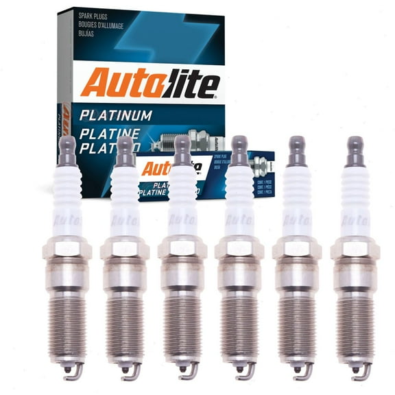 6 pc Autolite Platinum Spark Plugs compatible with GMC Acadia 2007-2016