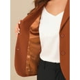 thumbnail image 6 of Allegra K Women's Work Lapel Collar Stretchy Jacket Suit Blazer, 6 of 6