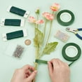 thumbnail image 3 of Floral Arrangement Kit 1/2In-88FT Floral Tape and 20G-98FT Floral Wire and 200Pcs Ball Head Pin for Bouquet Boutonniere Stem Wrapping Garden Art Craft Wedding, 3 of 6