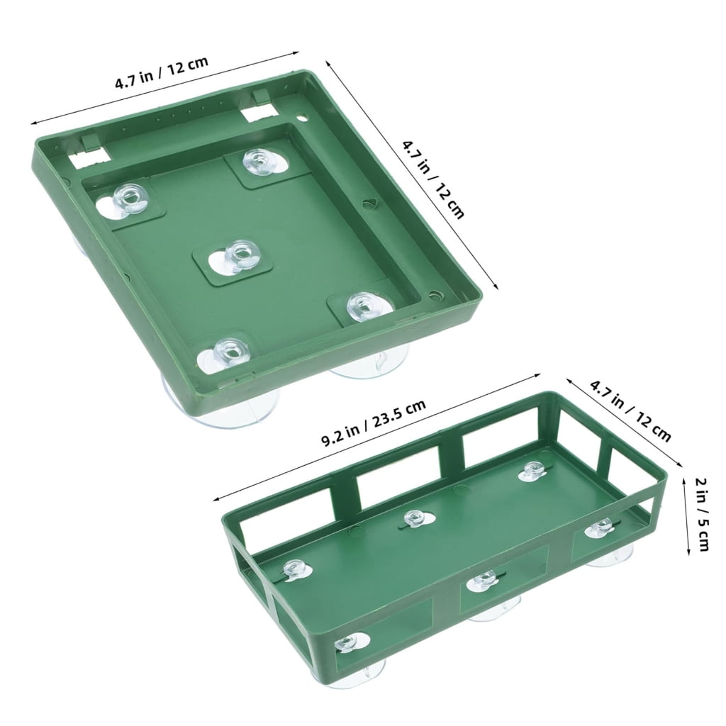 Jesscasday Versatile Flower Mud Suction Cup Trays For Floral Arrangement Car Decorations