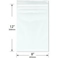 thumbnail image 2 of Plymor 8" x 12" (Case of 1,000), 4 Mil Heavy Duty Zipper Reclosable Plastic Bags, 2 of 3