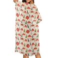 thumbnail image 5 of FKELYI Retro Mushroom Leaf Print Kimono Coverups for Women Soft Beach Cover Up Half Sleeve Summer Cardigan Bikini Cover Ups Resort Wear Casual Cruise Outfits, 5 of 6