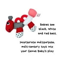thumbnail image 5 of Caterpillar Teething and Sensory Toy in Black, White and Red, 9", 5 of 6