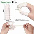 thumbnail image 3 of 100-300Pcs Disposable Fingertips Protector Gloves Natural Rubber Non-slips Anti-static Latex Finger Cots Fingertips Durable Tool black 100pcs, 3 of 6