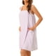 thumbnail image 4 of Bata de baño de felpa para mujer Inspire Chic, bata de spa para gimnasio, piscina, ducha, toalla de baño, vestido de ducha M Rosa claro, 4 of 6