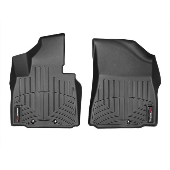 WeatherTech Custom Fit FloorLiners compatible with 2014-2015 Kia Sorento - 1st Row (Driver & Passenger), Black