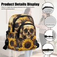 thumbnail image 5 of TSOVTHRID Skull Sunflower Print Small Crossbody Wallet Phone Bag Women Mini Crossbody Purse Cell Phone Shoulder Bag Mini Wallet with Shoulder Strap, 5 of 7