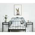 thumbnail image 5 of Kate and Laurel Sylvie Bubble Gum Bunny Framed Canvas Wall Art by Amy Peterson Art Studio, 23x33 Natural, Cute Whimsical Animal Art for Wall, 5 of 6