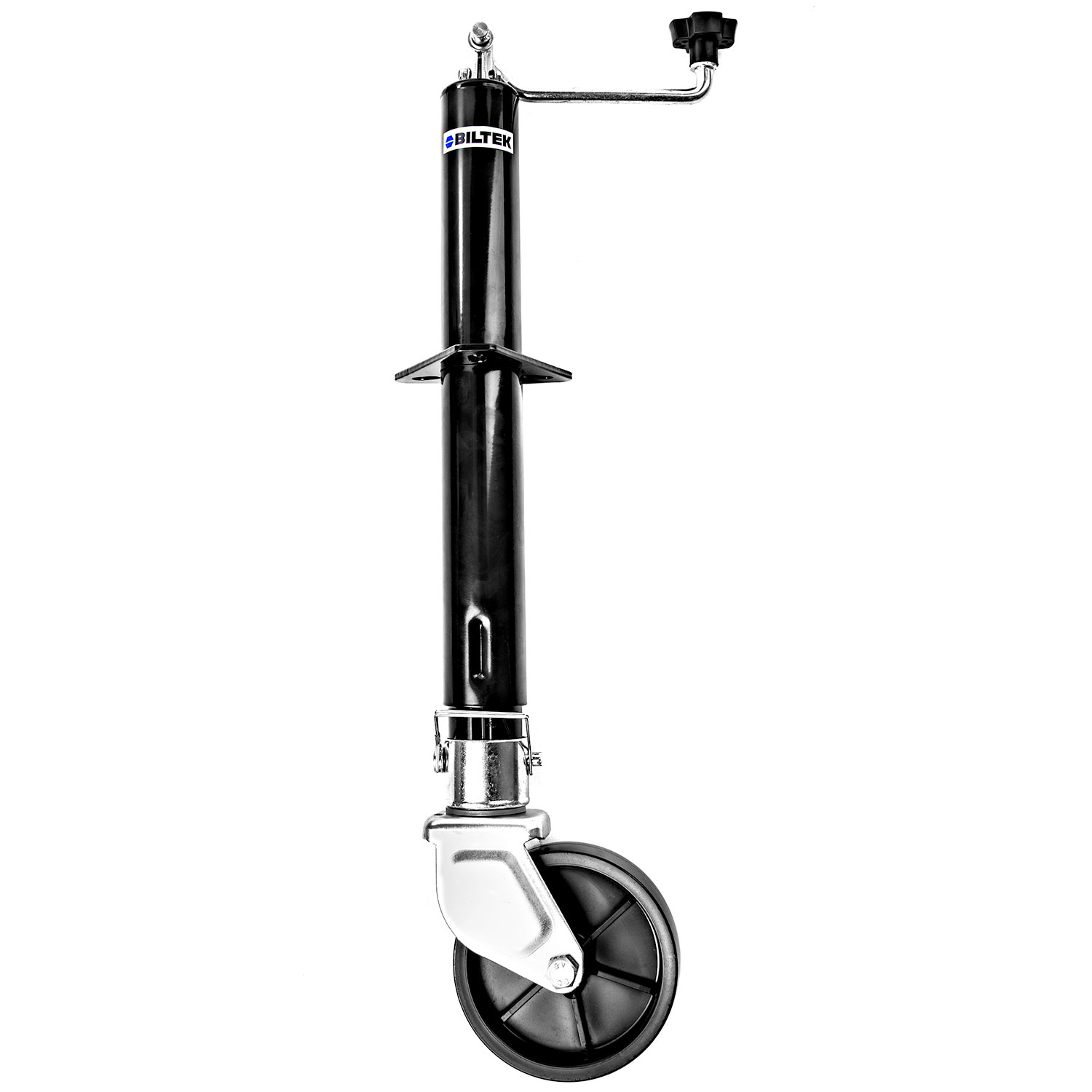 Biltek Trailer Jack with Swivel Caster Wheel 26" Max Lift 5,000 lbs