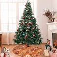 thumbnail image 7 of Rateoe Hippie Flower Print Christmas Tree Skirt 36" for Xmas Holiday New Year Party Circle Tree Mat Ornaments Decoration, 7 of 7